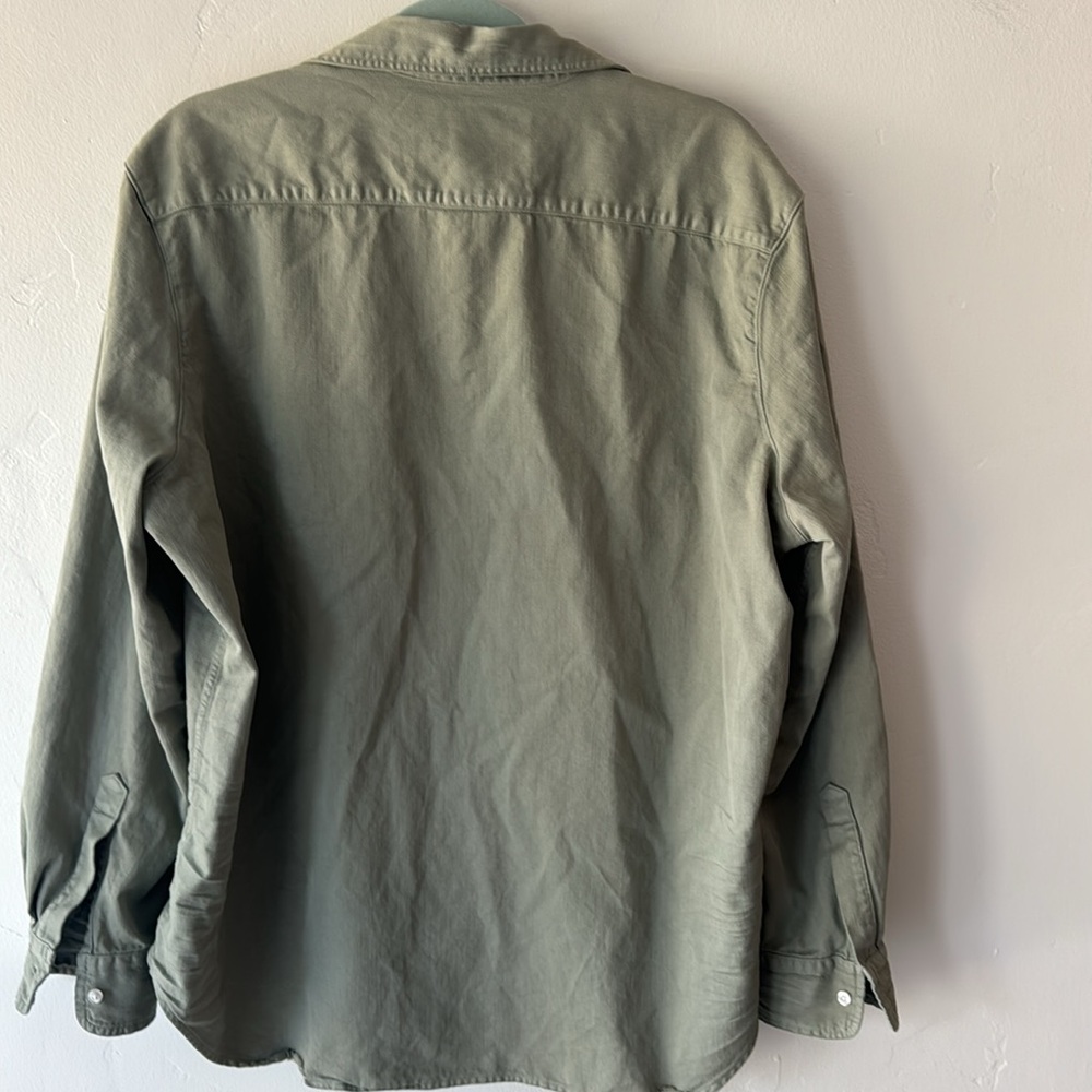 Frank & Eileen Sage Green Button-Front Shirt - Picture 4 of 4
